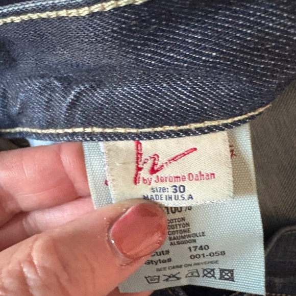 7 For All Mankind Dark Blue Denim Jeans Style 001-058 - Picture 7 of 10